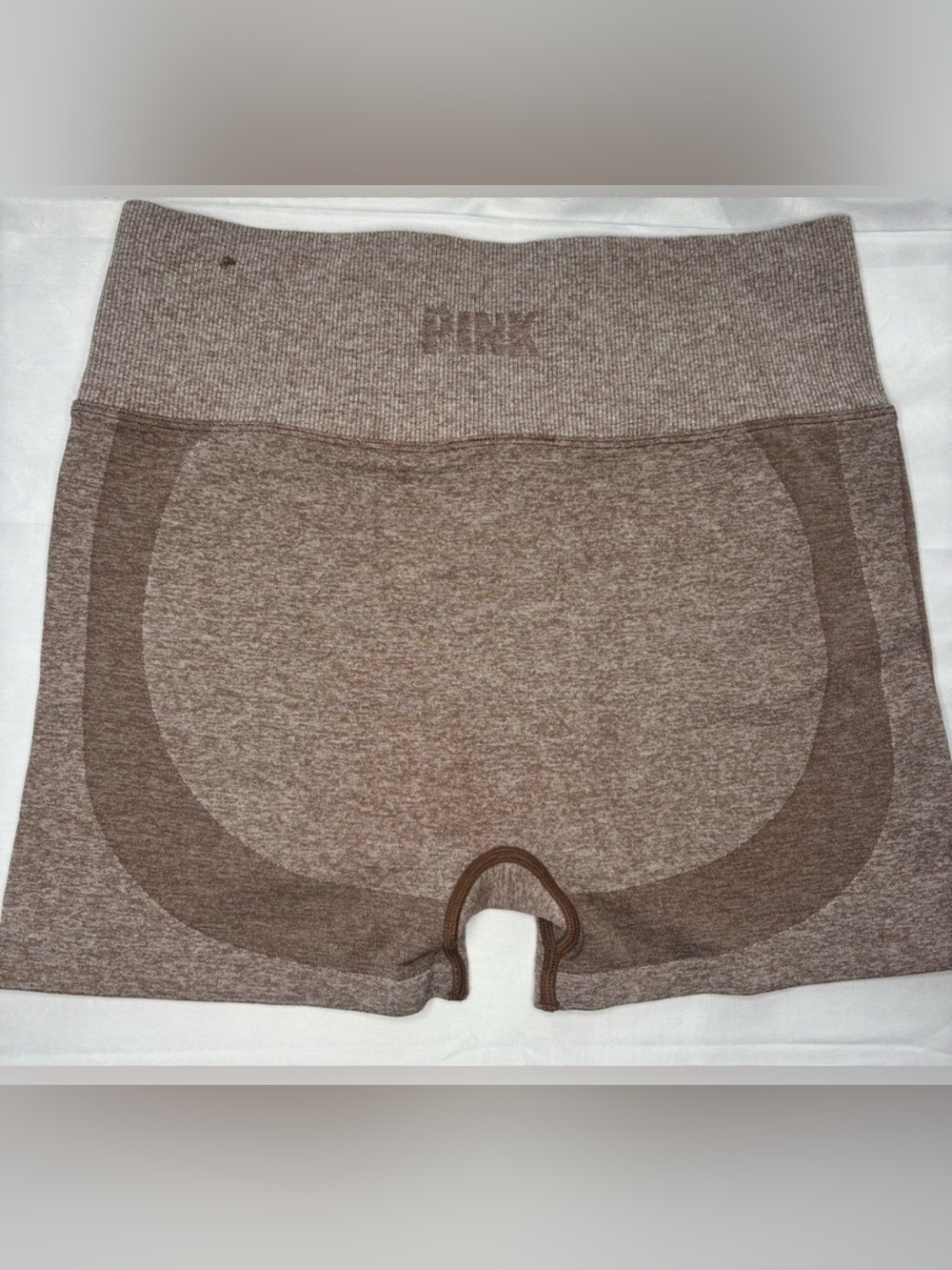 PINK Victoria's Secret Active Brown Shorts - Picture 1 of 8